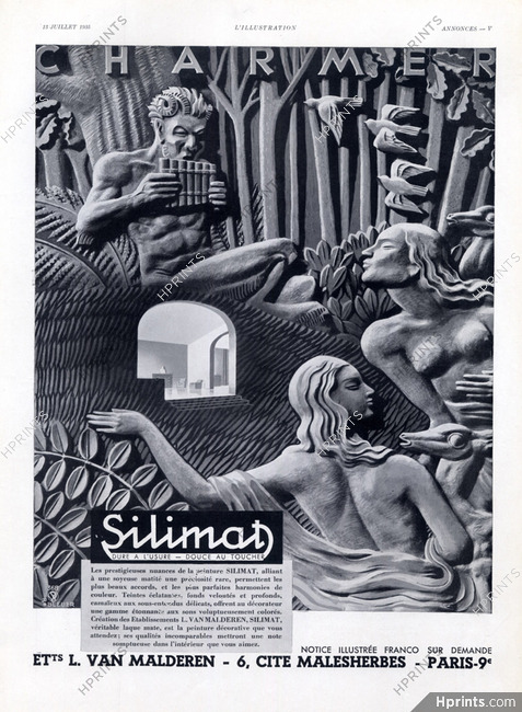 Silexore Silimat 1935 Ets L.Van Malderen, Bleuer