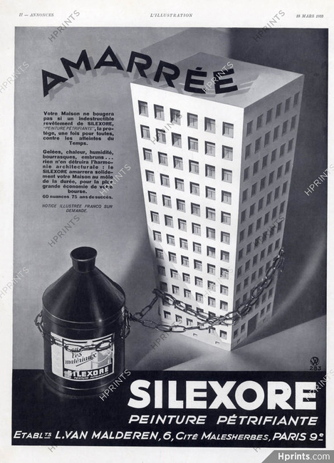 Silexore 1933 Ets L.Van Malderen