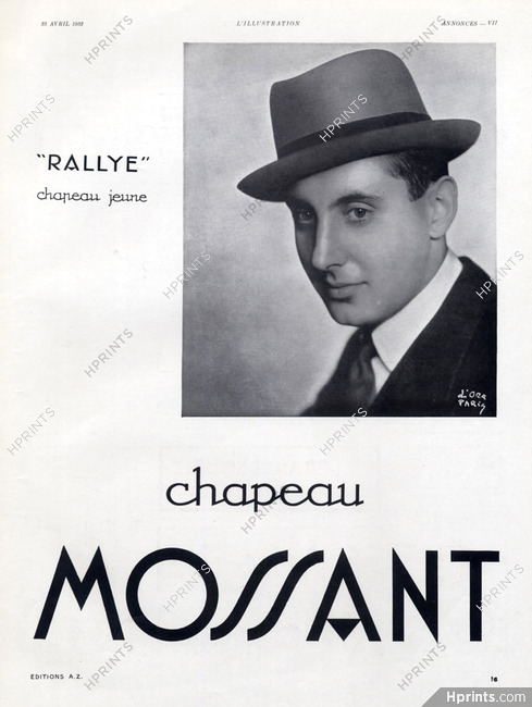 Mossant (Hats) 1932 Rallye, Photo d'Ora