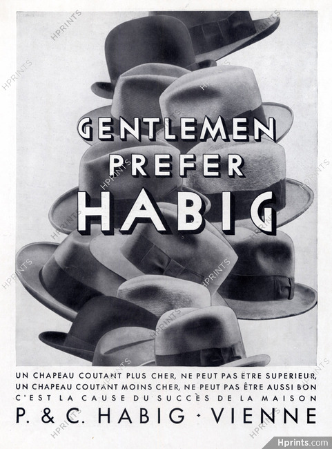 P. & C. Habig (Men's Hats) 1931