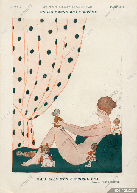 Torné-Esquius 1929 Nude, Dolls