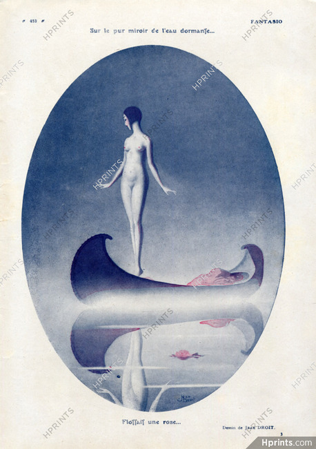 Jean Droit 1929 Nude Bathing Beauty