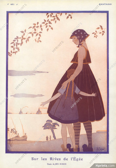 Ben Sussan 1916 Sur les Rives de l'Egée, Greek Costume
