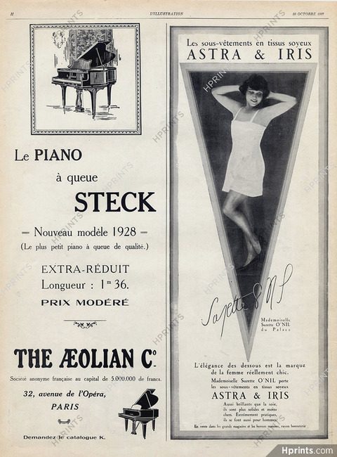 Astra & Iris (Textile) 1927 Lingerie, Suzette O'Nil