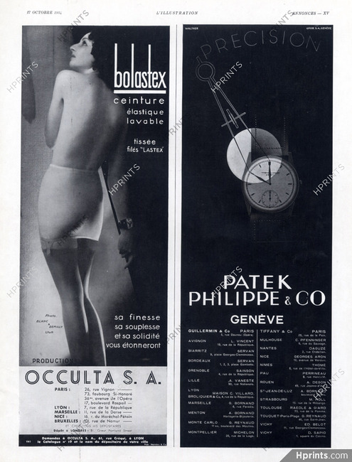 Occulta (Lingerie) & Patek Philippe 1934 Bolastex
