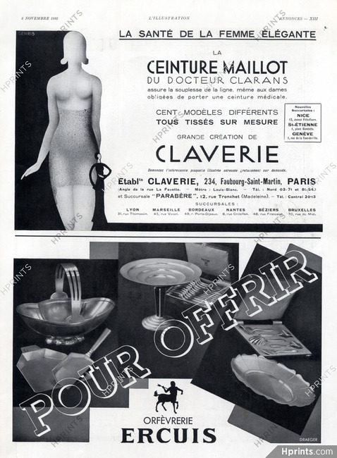 Claverie (Lingerie) 1932 Genieis