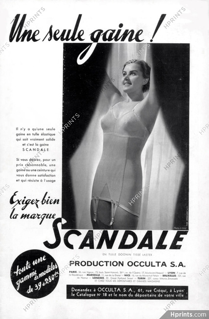 Scandale (Lingerie) 1936 Girdle, Georges Saad