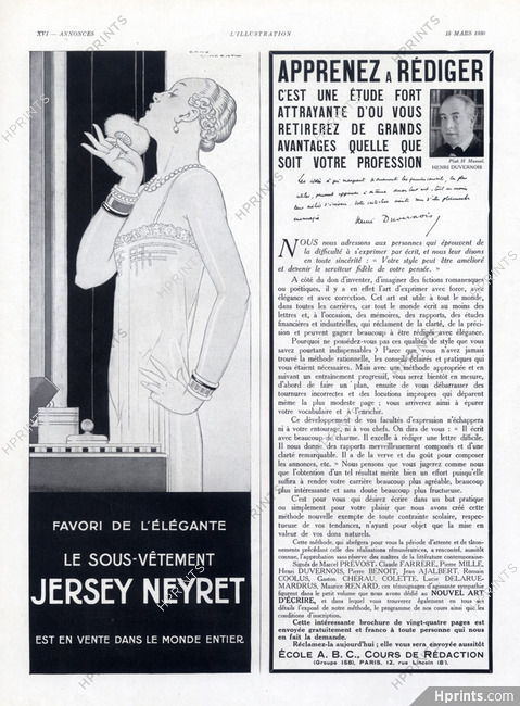 Neyret (Lingerie) 1930 René Vincent