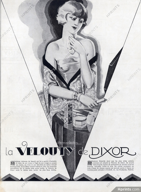 Velouty de Dixor 1928 Jacques Leclerc