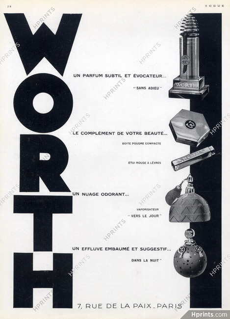 Worth (Perfumes) 1930
