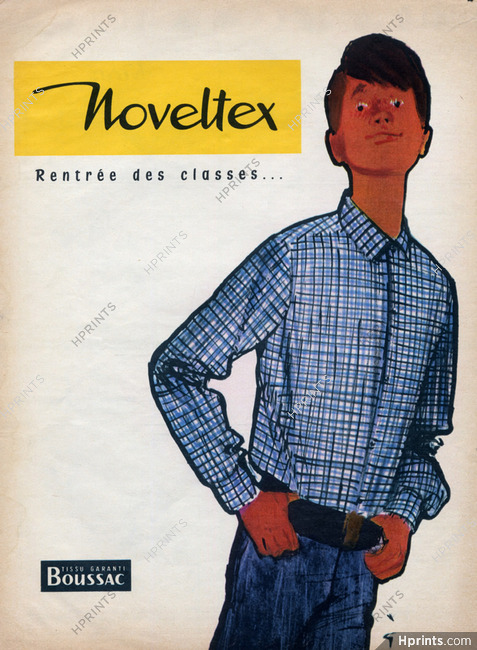 Noveltex (Men's Clothing) 1960 René Gruau