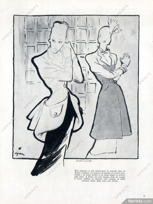 Jeanne Lafaurie 1946 René Gruau