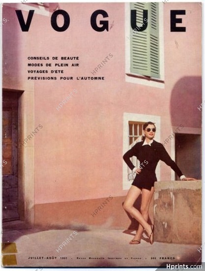 Vogue Paris 1951 July-August Eric, 78 pages