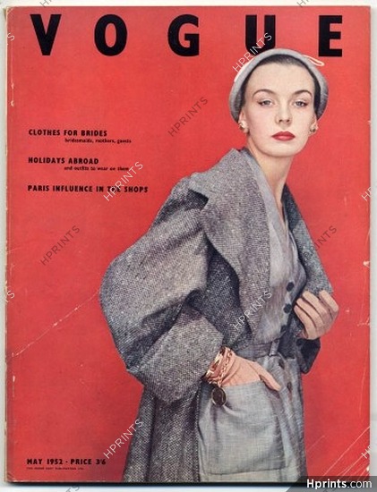 British Vogue May 1952 Wedding Dresses