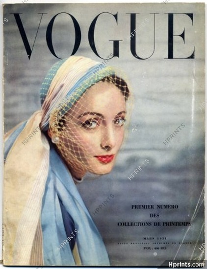 Vogue Paris 1951 March Spring Collections Hats, 116 pages