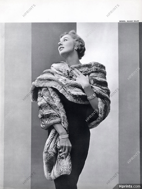 Mendel-Maggy Rouff (Fur Clothing) 1955 Jewels Van Cleef & Arpels