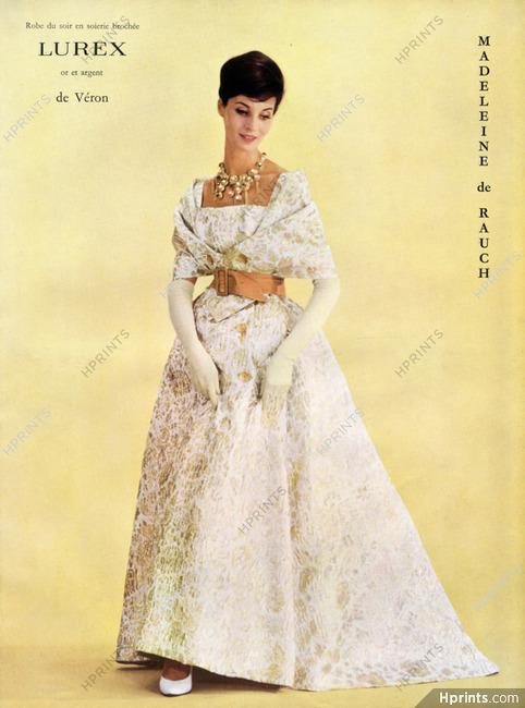 Madeleine de Rauch 1959 Evening Gown, René Véron