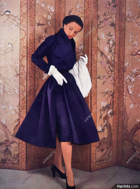 Christian Dior 1950 Redingote, Paul Labatut Decorative art