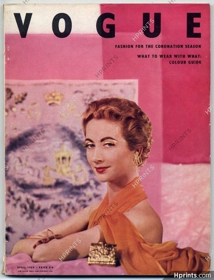 British Vogue April 1953 Fashion for the Coronation Season Eric Braverman