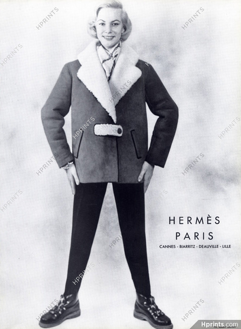 Hermès (Sportswear) 1957 Winter Sport Coat, Fashion Photography
