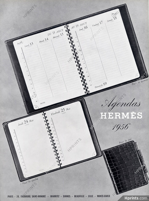 Hermès (Organizers) 1956 Agendas