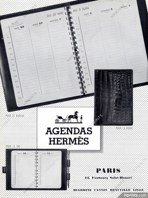 Hermès (Organizers) 1954 Agendas