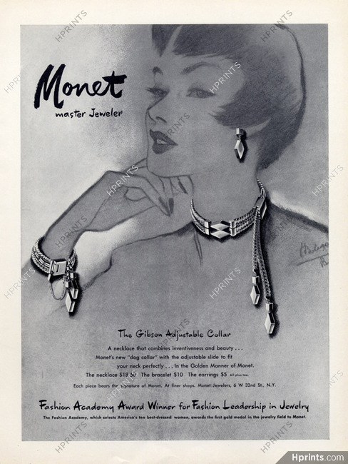 Monet (Jewels) 1950 Necklace, Bracelet, Earrings, Joseph Bolgar