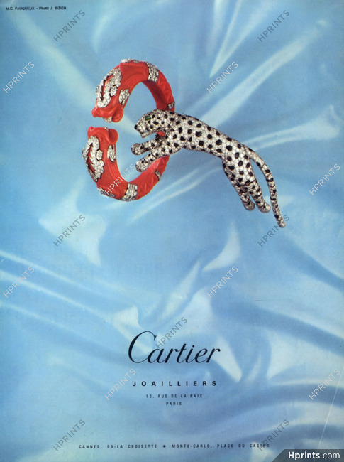 Cartier (Jewels) 1968 Bracelet Panther Photo J.Bizien