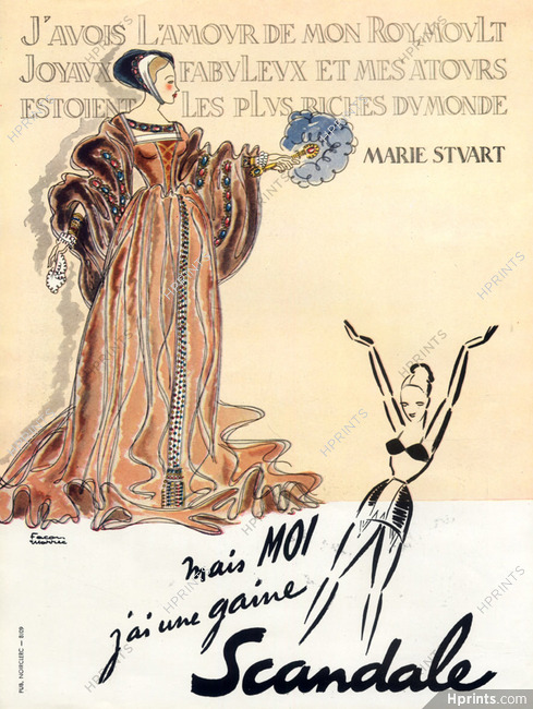 Scandale (Lingerie) 1948 Marie Stuart, Facon Marrec