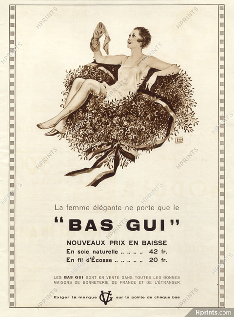 Gui (Lingerie) 1932 Stockings, Georges Leonnec