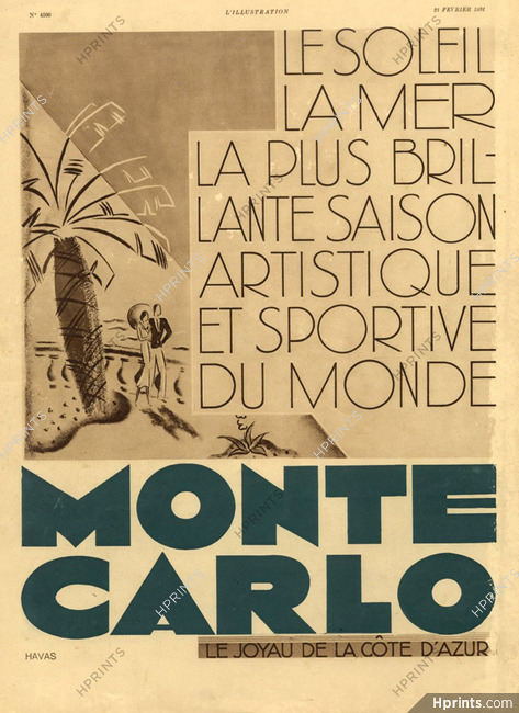 Monte Carlo 1931 French Riviera