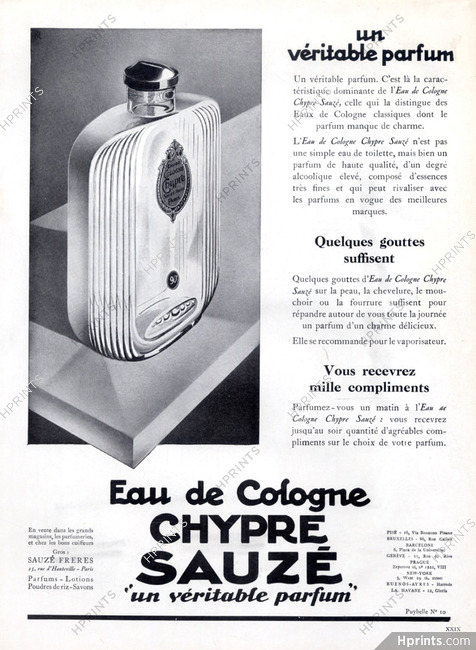 Sauzé (Perfumes) 1928 Chypre