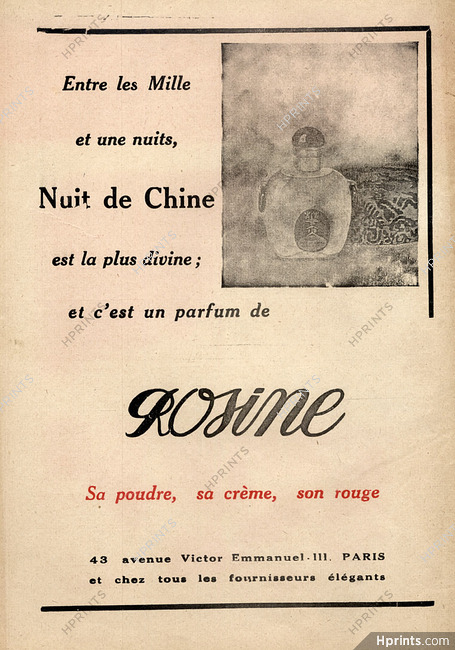 Rosine (Perfumes) 1928 Nuit de Chine