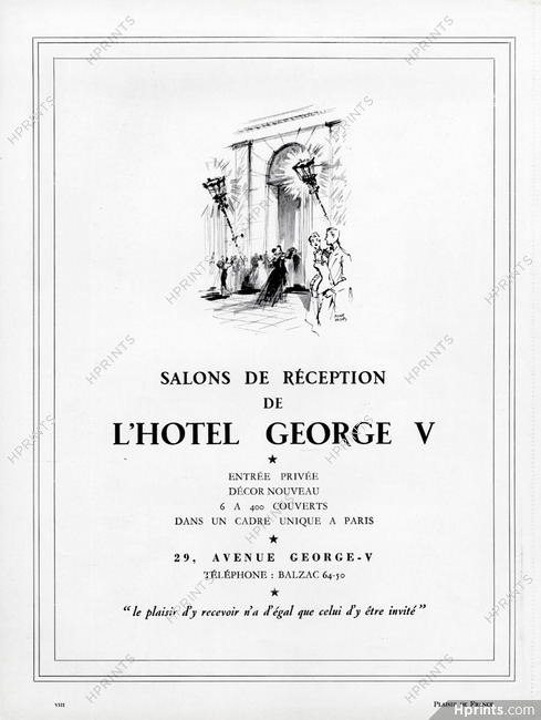 Hotel George V 1955 Pierre Pagès