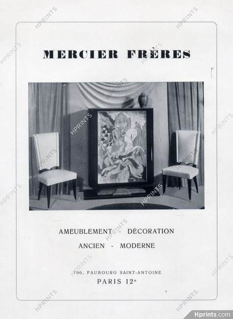 Mercier Frères (Decorative Arts) 1943