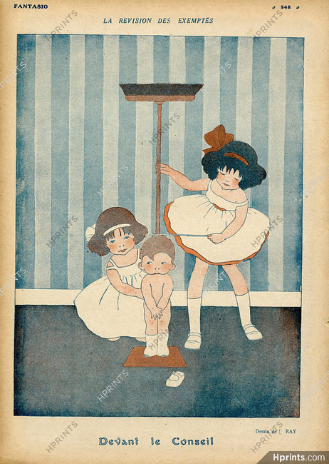 La Révision des Exemptés, 1917 - Jean Ray Children, Little Girl