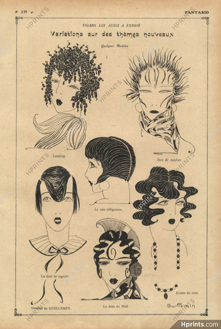 Guillemin 1927 Hairstyle Satire