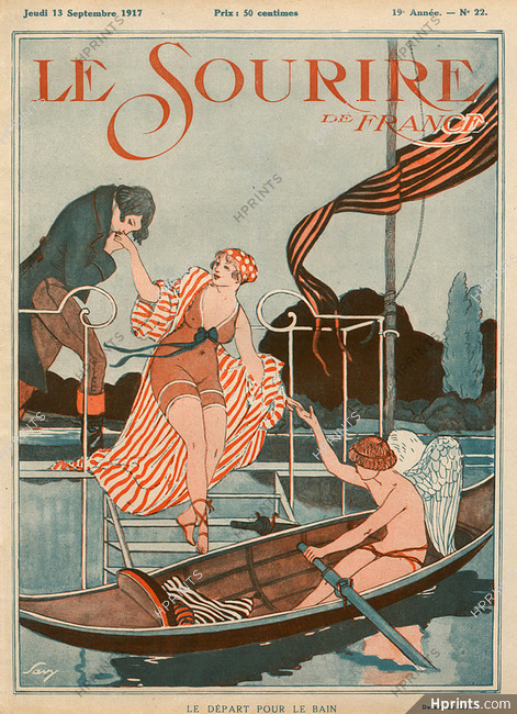 Savy 1917 Bathing Beauty, Swimmer
