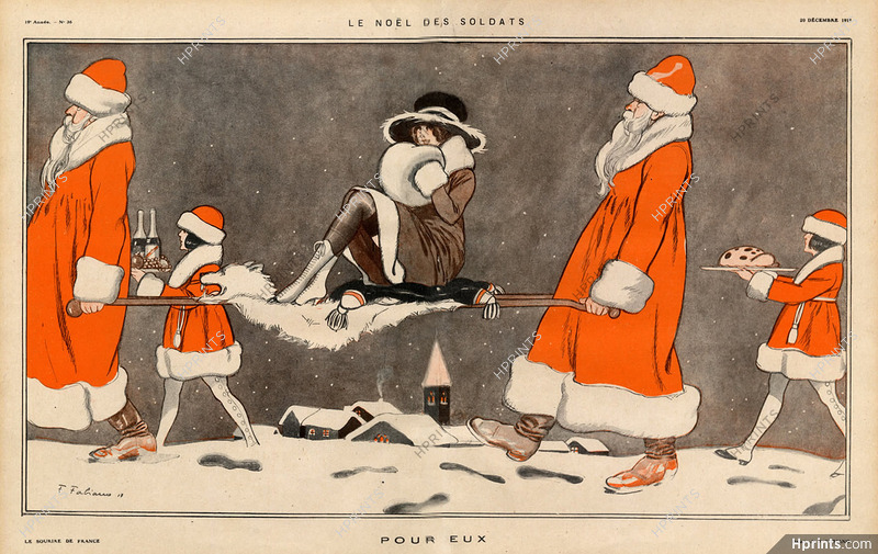 Fabiano 1917 Le Noël des soldats Santa Claus — Le Sourire