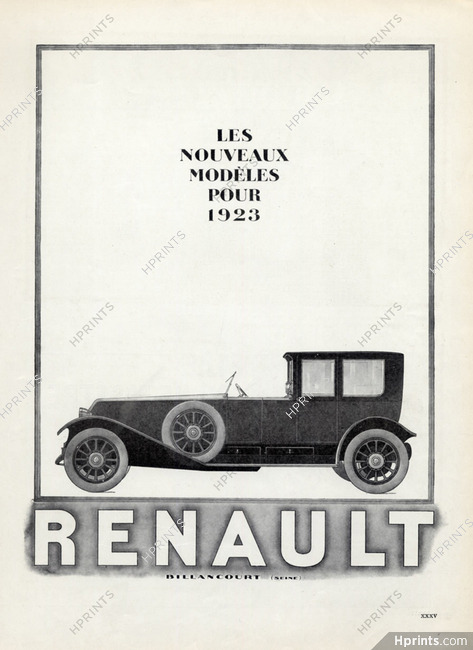 Renault (Cars) 1923