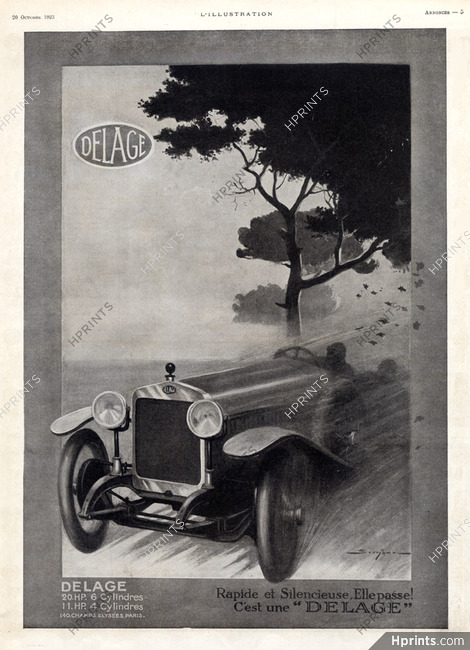 Delage (Cars) 1923 Simont