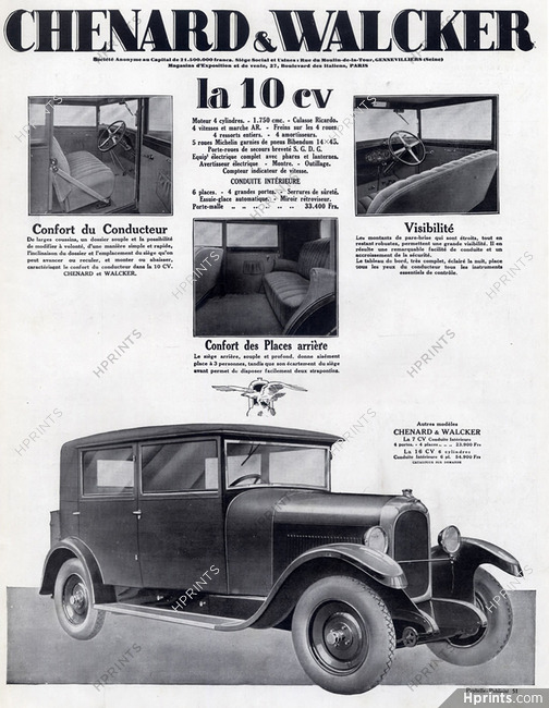Chenard & Walcker (Cars) 1928
