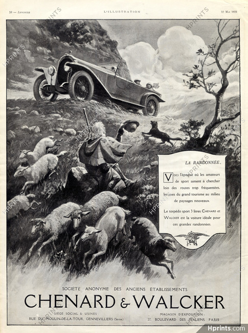 Chenard & Walcker (Cars) 1923 Wanko