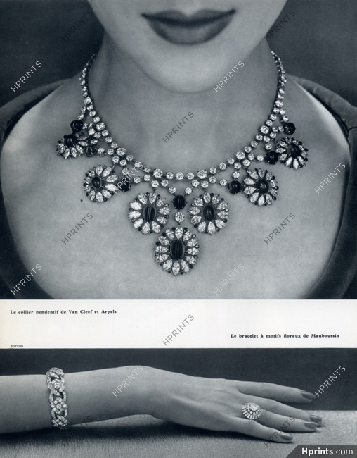 Van Cleef (Necklace) 1954 Mauboussin (Bracelet)
