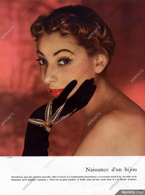 Boucheron 1949 "Naissance d'un Bijou" Mitaine Bracelet