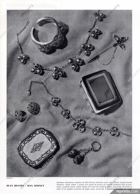Max Boinet (Jewels) 1949 Jean Desses