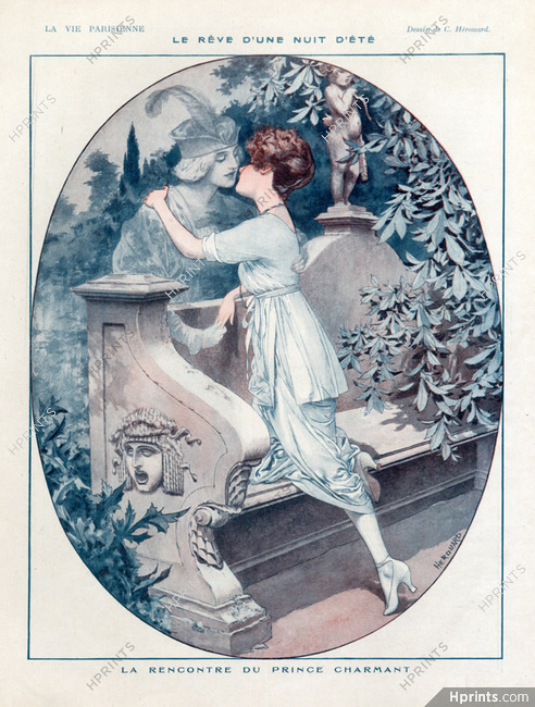 Cheri Herouard 1919 La Rencontre du Prince Charmant The Kiss