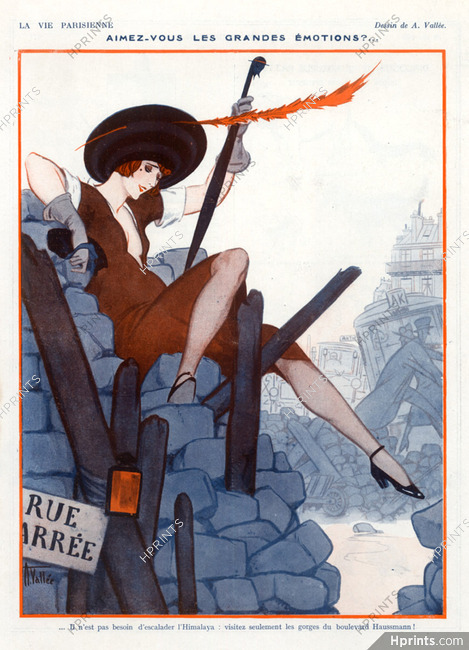 Armand Vallee 1922 Boulevard Haussmann Elegant Parisienne