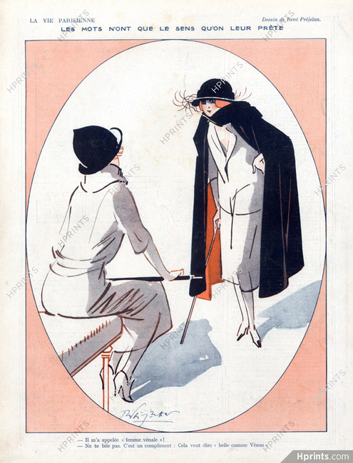 René Prejelan 1920 Elegantes parisiennes
