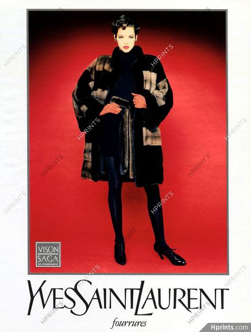 Yves Saint-Laurent (Furs) 1992 Fur Coat